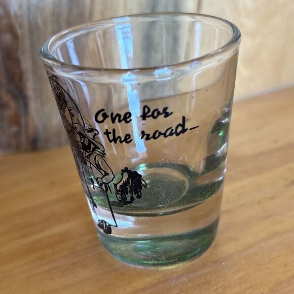 1950s Western Themed Novelty Shot Glass Set Of 4 Vintage - Picture 6 of 11